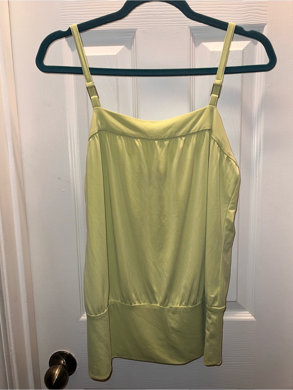 Express light green y2k strappy top